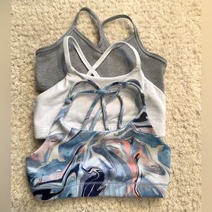 Athleta Girl - lot of 3 bras - size M (8/10) - excellent condition